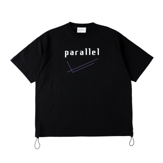 Parallel draw cord BOX T-shirt